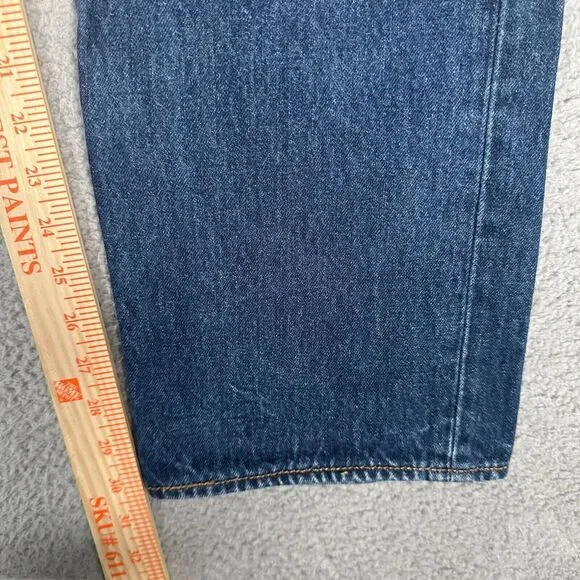 Levis Jeans Mens Size 38x31 501 Original Fit Denim Button‎ Fly Dark Wash Casual - Picture 5 of 11